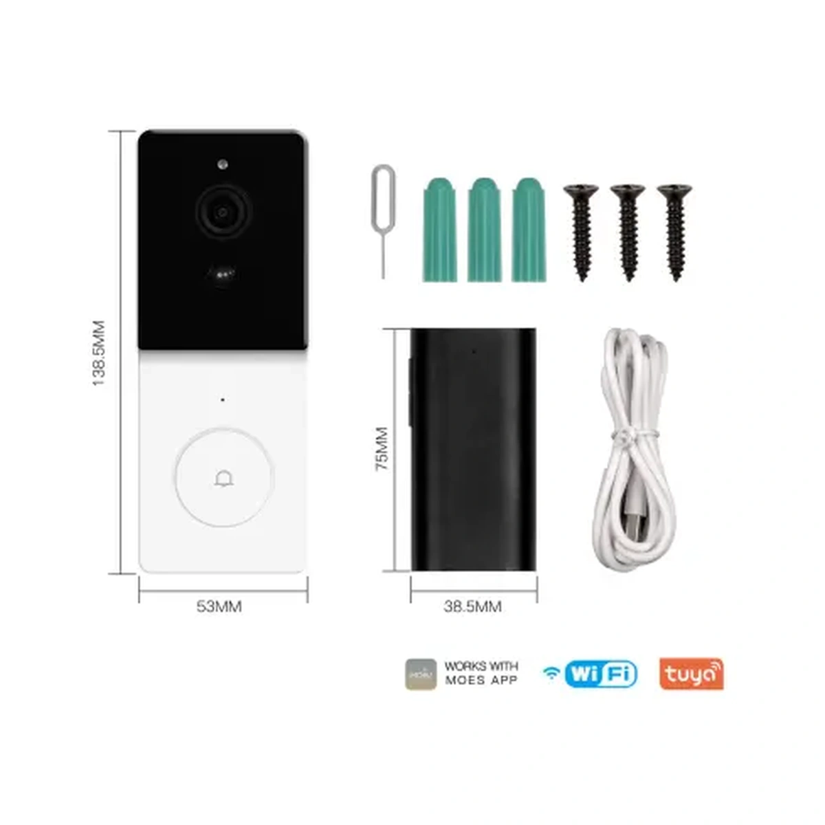 ჭკვიანი ვიდეო ზარი Moes - Wifi Smart video Doorbell