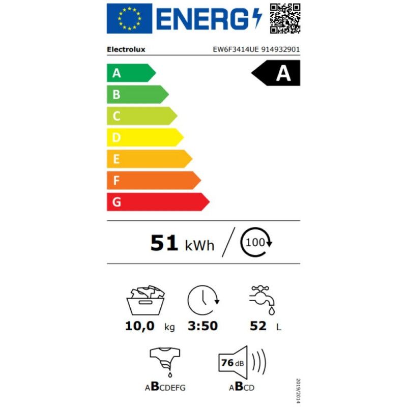სარეცხი მანქანა Electrolux EW6F3414UE