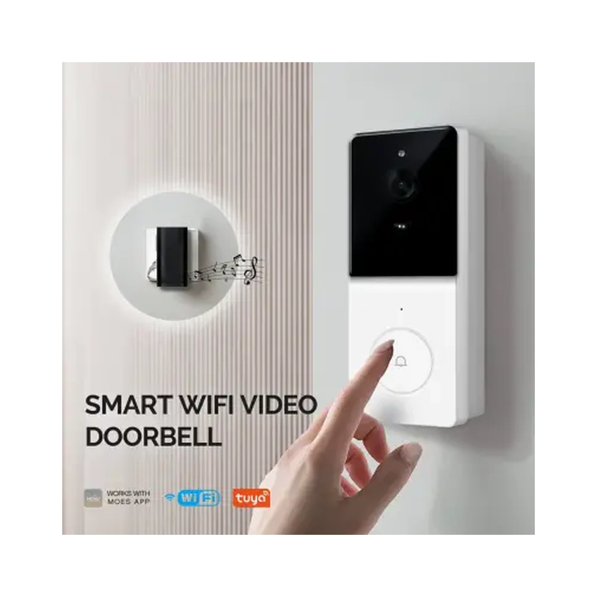 ჭკვიანი ვიდეო ზარი Moes - Wifi Smart video Doorbell