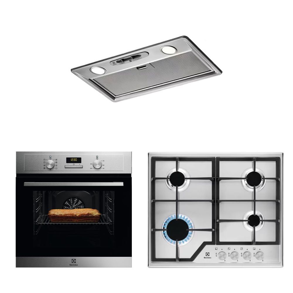 ჩასაშენებელი სამეული Electrolux (EOF3H00BX / KGS6426SX / LFG525S)
